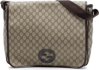Gucci Vintage, unisex, Beige, ONE Size, Leer, Pre-owned Crossbody Bag