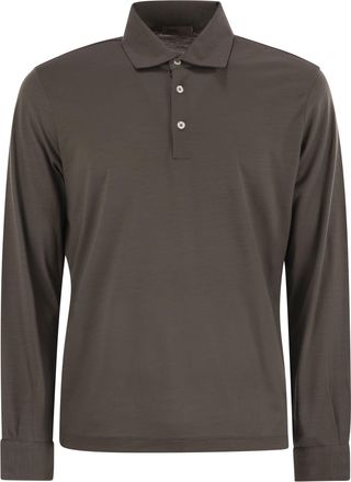 Herno Resort Polo Shirt In Soft Wool Knit