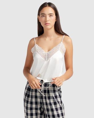 Belle & Bloom Friday Nights Lace Cami in White at Nordstrom, Size X-Small