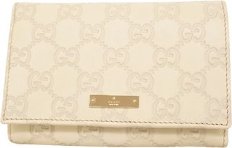 Gucci Ivory Leather Wallet (Bi-Fold) (Pre-Owned)
