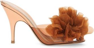 Gianvito Rossi Igea Mules in Metallic Rust Tpu at Nordstrom, Size 37.5