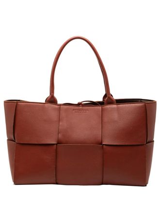Bottega Veneta 2012-2025 Medium Nappa Maxi Intrecciato Arco tote bag - women - Nappa Leather - One Size - Brown