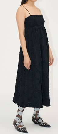 Stine Goya Voluminous Midi Dress In Black