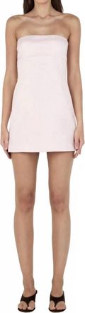 Hansen & Gretel Maggie Taffeta Dress In Soft Pink