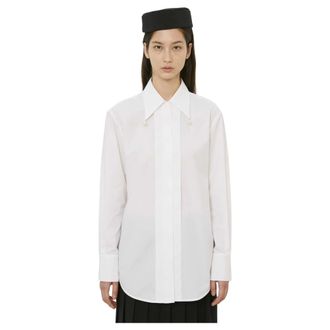 Meimeij Shirts, female, White, S, White Casual Shirts