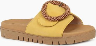 Gabor Womens Everly Womens Mule Sandals - Brown - Size: 6.5