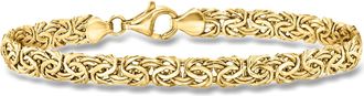 Ross-Simons 18kt Yellow Gold Byzantine Bracelet