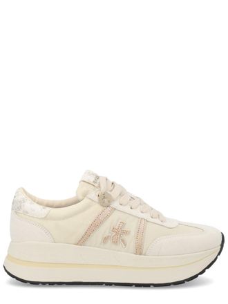 Premiata Bethcoin Beige Polyamide Low Sneakers