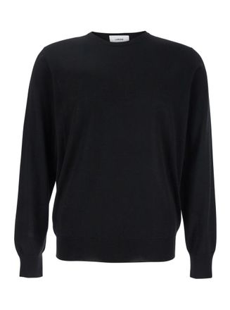Lardini Black Crew Neck Sweater