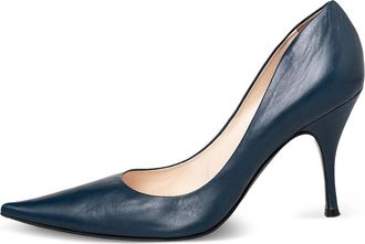 Sergio Rossi pre-owned 130mm leather pumps - women - Leather/Leather/Leather - 41 - Blue