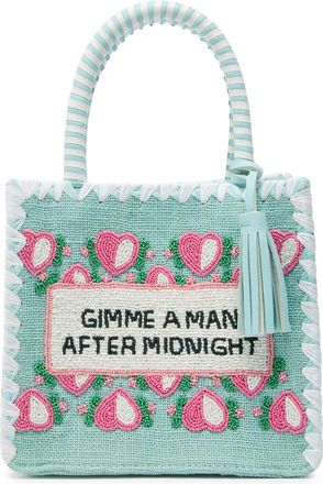 De Siena shoes DE Siena Bead-embellished Woven top Handle bag - Blue - One Size