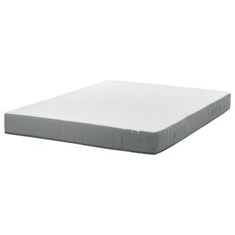 Beliani Colch&oacute;n De Muelles Ensacados Con Asas Relleno De Espuma Viscoel&aacute;stica Duro Firmeza Alta Funda Extra&iacute;ble 7 Zonas Acolchado 160 X 200 Cm Cushy