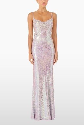 Jenny Packham Foxx Embellished Dress in Lavender at Nordstrom, Size 12 Uk