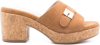 Scholl Ophelia sandalen met plateauzool - Bruin