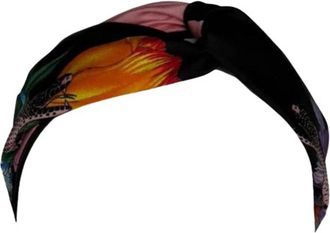 Gucci Pre-owned Floral-Print Headband - Dames - Vintage Accessoires - Veelkleurig - ONE Size - Leer - Vintage