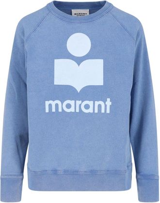 Isabel Marant Blue Milly Cotton Crewneck Sweatshirt