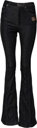 Dolce & Gabbana Dames, Jeans, Zwart, Maat: 2XS Denim