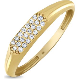 Bony Levy Icon 18K Yellow Gold Pav&eacute; Diamond Ring at Nordstrom Rack, Size 7