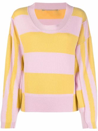 Stella McCartney Maglione a righe - Rosa