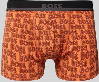 HUGO BOSS Trunks mit elastischem Label-Bund in Orange, Größe S