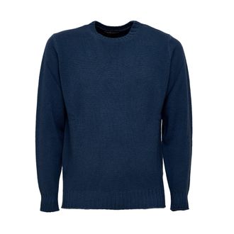 FILIPPO DE LAURENTIIS Wool Cashmere Ribbed Crewneck Sweater