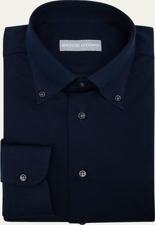 Bergdorf Goodman Mens Cotton Pique Button-Collar Sport Shirt