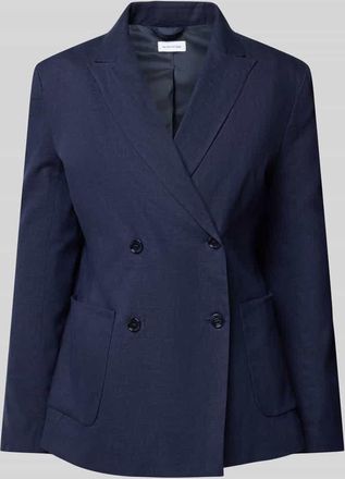 Seidensticker Seidensticker Leinenblazer mit aufgesetzten Taschen in Marine, Gr&ouml;&szlig;e 36