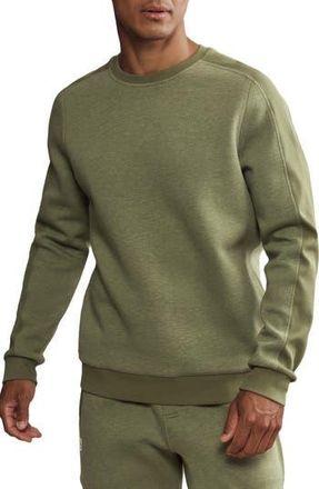 Rhone Heritage Midweight Crewneck Sweatshirt in Olivine Heather at Nordstrom Rack, Size Xx-Large