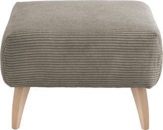 Inosign Polsterhocker »Colori« Holzfussfarbe wählbar, verschiedene Stoffe, hochwertige Stoffqualität