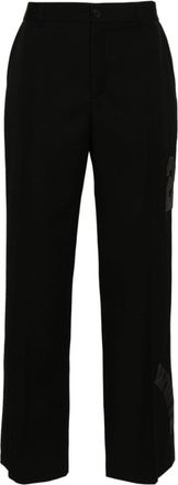 Off-white Black Wool trousers