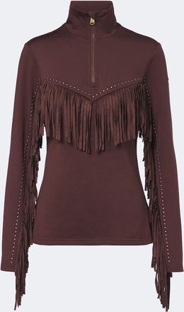 Goldbergh Whisper fringed studded ski top