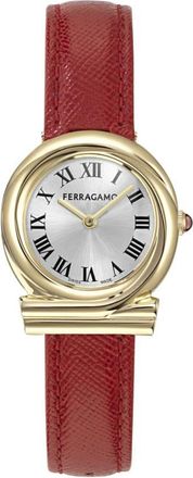 Ferragamo Gancini Twisted Quartz Silver Dial Ladies Watch SFVB00224