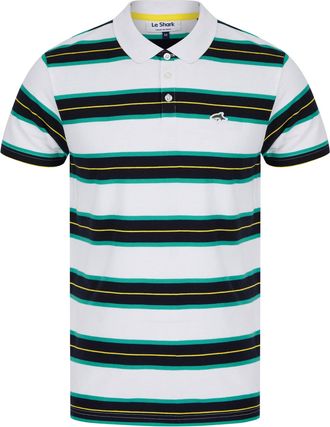 Le Shark Mens Urlwin Yarn Dyed Striped Cotton Pique Polo Shirt