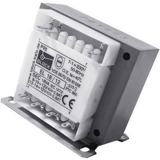BLOCK El 28/12 Transformador 28 Va 12 V Ca Seguridad
