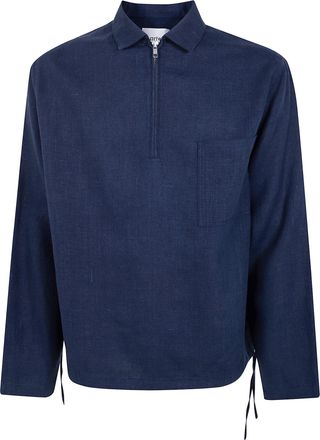 Arte Linen Quarter Zip Pullover