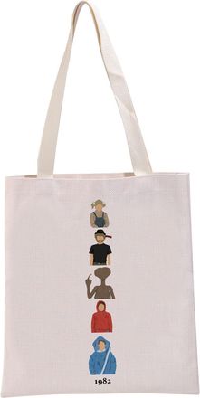 Generic PYOUL The E.T. Movie Inspired Gift The E.T. 1982 Movie Character Tote Bag Alien Movie Merchandise Handbag (The E.T. B)