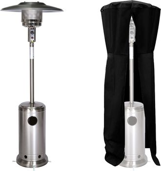 Happy Garden Happy Garden - Estufa De Gas Oslo Para Exterior Acero Inoxidable + Funda