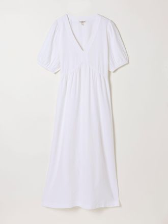 Fat Face FatFace Remi White Linen Dress