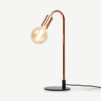 MADE.COM Octavia Table Lamp, Copper