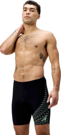 Speedo Badehose SPEEDO GALA LOGO JAM AM, Herren, Gr. 3 (XS), N-Gr, schwarz (schwarz, alfalf), Obermaterial: 80% Nylon, 20% Elasthan, Badehosen Badehose, schn
