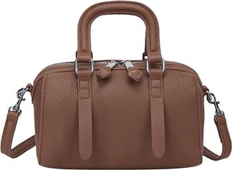 Generic Cymwer PU Leather Shoulder Bag Versatile Handbag Retro Crossbody Bag for Women (Coffee) (Coffee)