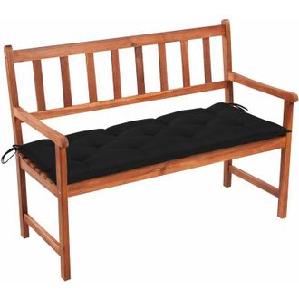 vidaXL Banco De Jard&iacute;n Con Coj&iacute;n Madera Maciza De Acacia 120 Cm Vidaxl