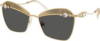 Swarovski Sunglasses, female, Yellow, 57 MM, Sk7040 Sunglasses