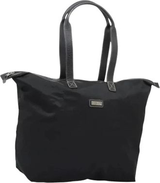 Dior Pre-owned Tote Bags, female, Black, Size: ONE SIZE Pre-owned Nylon Tote Bag