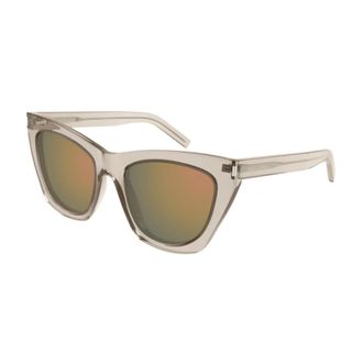 Saint Laurent Sunglasses, unisex, Brown, Size: 55 MM SL 214 Kate Sunglasses