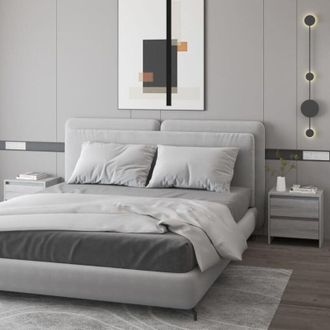 vidaXL Comodini 2 pz Grigio Sonoma 45x34,5x44,5 cm in Truciolato - Vidaxl
