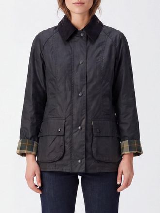 Barbour Giacca Beadnell in cotone cerato con colletto in velluto