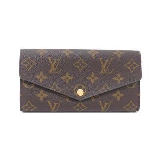 Louis Vuitton Marron Coated Canvas Long Wallet (Bi-Fold) (Pre-Owned)