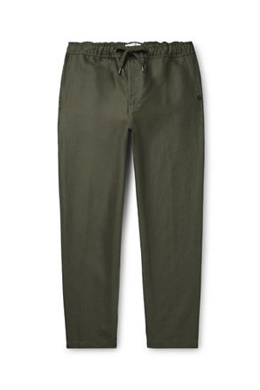 Derek Rose Sydney Slim-Fit Linen Drawstring Trousers