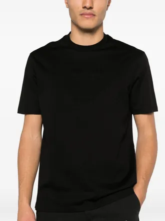 Emporio Armani Logo Cotton T-shirt - Black